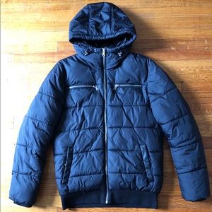 H&M Navy Blue Puffer Jacket